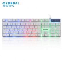 韩国现代HY-MK100 有线仿机械发光套装 白色