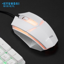 韩国现代HY-MK100 有线仿机械发光套装 白色