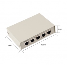 迈拓维矩 MT-RJ45-4 四进一出 网络切换器 内外网络共享器