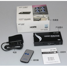 迈拓维矩 MT-HD2-4 hdmi切换器分配器1进2进4出高清电脑视频显示器切屏器