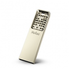 朗科（Netac） U327 64GB USB3.0 U盘 全金属高速迷你镂空设计闪存盘 创意中国风 珍镍色