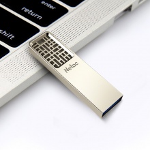 朗科（Netac） U327 64GB USB3.0 U盘 全金属高速迷你镂空设计闪存盘 创意中国风 珍镍色