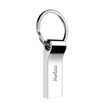 朗科（Netac）U275 16GB USB2.0 银色 创意车载钥匙圈加密U盘 防水闪存盘