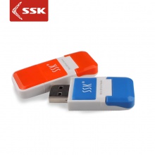 SSK飚王 风云SCRS022 创意迷你 高速专用microSDTF单口读卡器