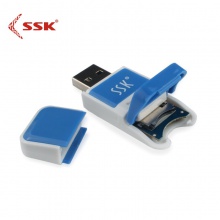 SSK飚王 风云SCRS022 创意迷你 高速专用microSDTF单口读卡器