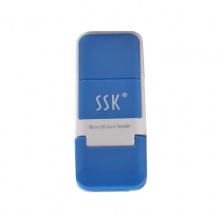 SSK飚王 风云SCRS022 创意迷你 高速专用microSDTF单口读卡器