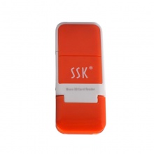 SSK飚王 风云SCRS022 创意迷你 高速专用microSDTF单口读卡器