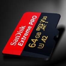 闪迪A2黑卡 64GB 4K至尊极速TF卡 200MB/S