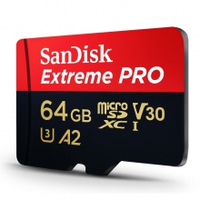 闪迪A2黑卡 64GB 4K至尊极速TF卡 200MB/S