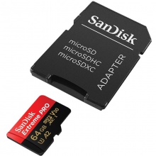 闪迪A2黑卡 64GB 4K至尊极速TF卡 200MB/S