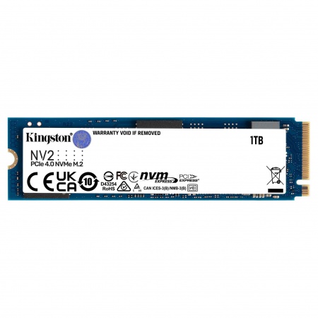 金士顿(Kingston) NV3系列 1TB M.2接口 NVMe协议 四通道PCIe4.0 固态硬盘 SNV2S/1TB