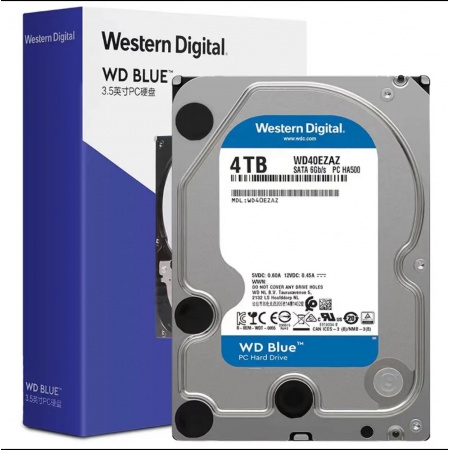 西部数据(WD) 蓝盘 4TB SATA6Gb/s 5400转256M 台式机硬盘(WD40EZAZ)