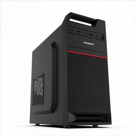 威盛 商悦III 手提台机箱 黑色 (USB3.0/支持SSD/背走线)
