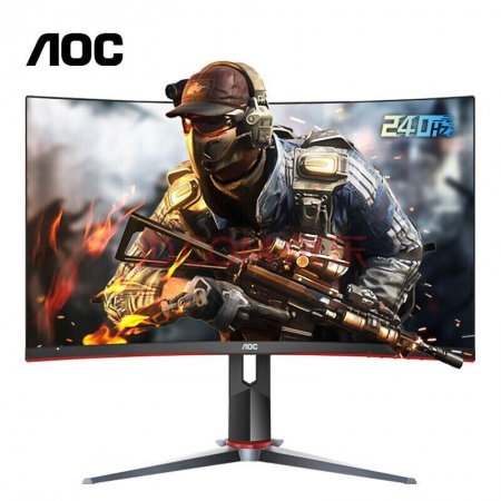 AOC(冠捷)C27G2Z 27英寸 240Hz电竞显示器创新曲率1500R旋转升降0.5MS响应曲面显示屏