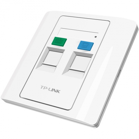 TP-LINK TL-EF002 双口信息面板 86型工程级 (需另购模块)