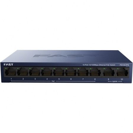 迅捷（FAST）FS10CPS 10口百兆POE交换机