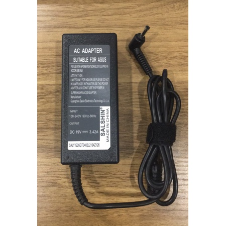 赛昕 华硕19V3.42A小口 新款电源适配器 接口4.0*1.35 盒装带三孔电源线