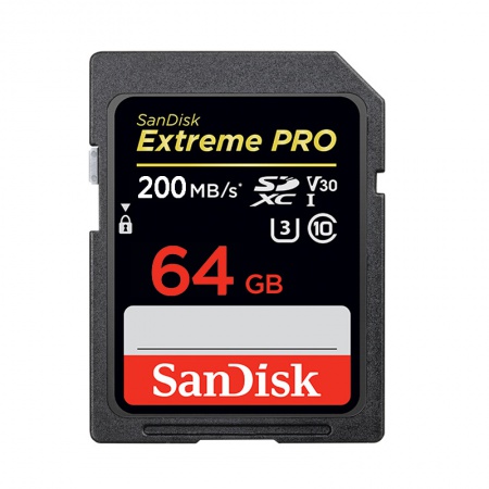 闪迪U3 64GB SD卡 4K至尊极速版 200MB/S