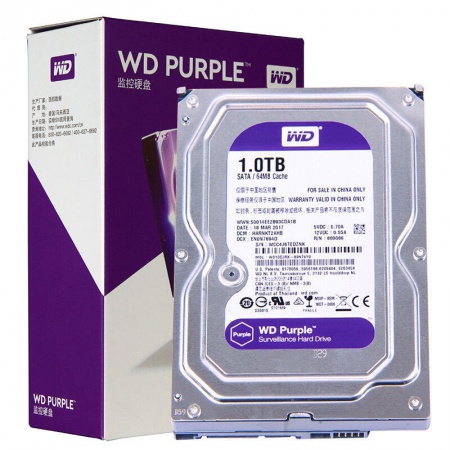 西部数据 紫盘 1TB（5900转） 监控硬盘（翻新）