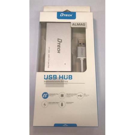 帝特DT-3308 USB 3.0 HUB 4口集线器L=1.2M 银色