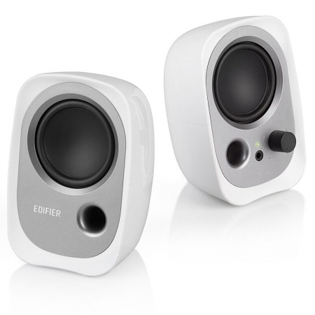 漫步者R12U 音质纯正的入门级微型2.0桌面音响 白色
