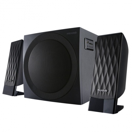麦博M300BT 蓝牙音响 USB/SD插卡带FM收音机 2.1多媒体有源黑色