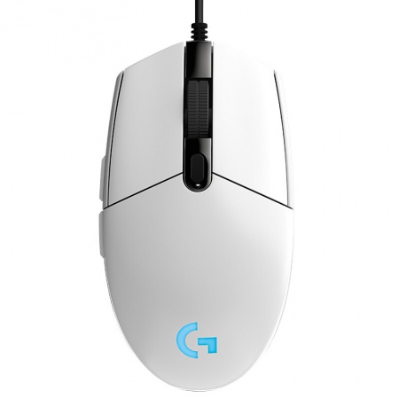 罗技 G102 游戏鼠标 白色 RGB鼠标 轻量化设计 200-8000DPI