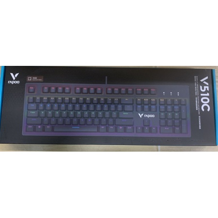 雷柏V510C机械键盘（黑色彩光）经济实惠款