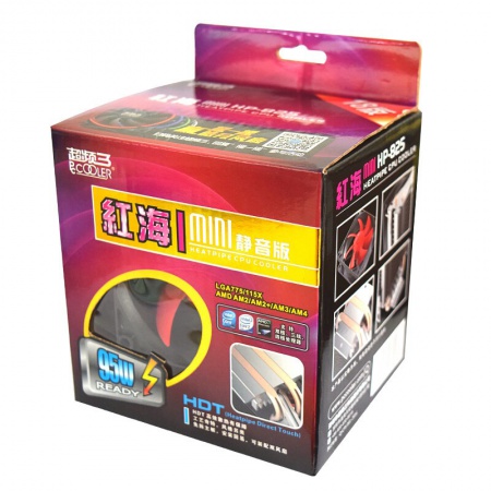 超频三(PCCOOLER) 红海mini静音版 多平台CPU散热器（ 80mm 风冷）