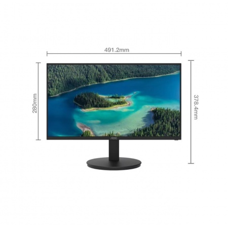 AOC 22E11HM 21.5英寸显示器 全高清VA广视角可壁挂TUV低蓝光不闪液晶电脑显示屏 HDMI+VGA 分辨率 l1920*1080 屏幕刷新率：75Hz