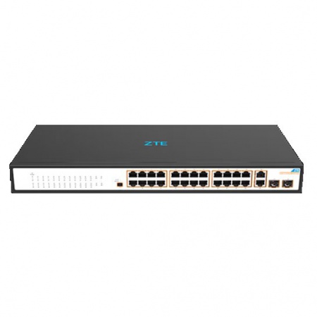 中兴 SG1028P2GT2GF 24+2+2 全千兆 双光口 POE交换机