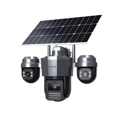 【终身免流量】联想G4W19C-4G太阳能监控套装（续航10天左右）三目1500万 移动跟踪 语音对讲