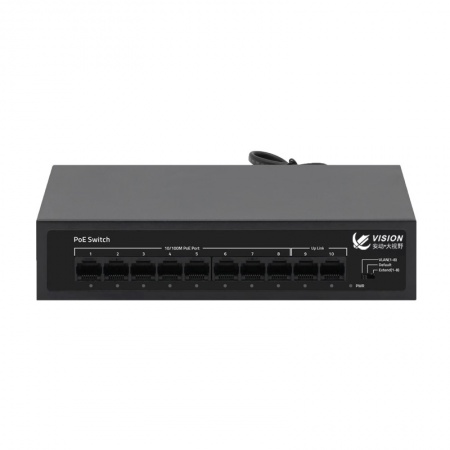 大视野（8+2）国标POE 百兆交换机 120W